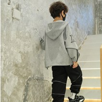 CIUUC 클리어런스 어린이 봄 소년 코트 봄과 가을 2022 새로운 큰 소년 양 잘 생긴 유행 후드 코트 조수