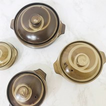 *동이 내열황토 직화 뚝배기 미니 소 중 대 찌개냄비 계란찜기 된장뚝배기 국내산 내열 황토 냄비, 1개, 미니(찜기)