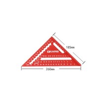 Kapro 7/12inch Triangle Ruler 두꺼운 알루미늄 합금 Swanson Speed Square Metric Joiner 목공 각도 마킹 게이지, 01 7inch Scale 5mm
