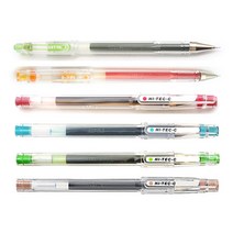파일롯트 하이테크C HI-TEC-C 중성펜 0.5mm 낱색 / 3점 지지 방식 / 국민볼펜, 0.5mm 레드 R