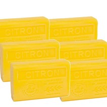 Soap house 솝 하우스 친기농 시어 버터로 만든 프랑스 비누 레몬 향 125g 6개입 -영국직송