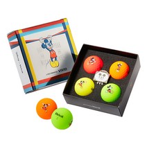 [코리아스퀘어] 볼빅 스페셜 에디션 미키마우스 골프공 비비드 4구