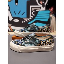 [국내정식매장] 반스(VANS) [반스] 남녀공용 스니커즈 애너하임 팩토리 모자이크 어센틱 44DX (블랙) (VN0A54F2BLK)