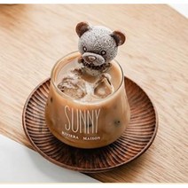 곰돌이 푸쉬얼음트레이 쥬얼아이스 하리보 얼음틀 동물 실리콘 틀 홈카페 강아지