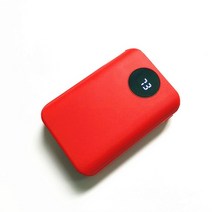 휴대용 2 usb 포트 powerbank diy 케이스 3x 18650 배터리 충전기 휴대 전화 충전기 power bank box shell kit for iphone huawei, 빨간색 배터리 없음