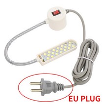 102030 LED 재봉틀 라이트 마그네틱베이스 작업 거위 목처럼 생긴 선반 용 산업용 램프 드릴 프레스 워크 벤치, 5.US Plug  20leds