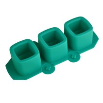 3홀 라운드 콘크리트 화분 석고 금형 DIY 아로마 테라피 양초 장식용, 15 Square-gree