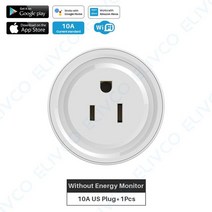 스마트플러그 원격스위치 전기세이버 전원 에너지 모니터가 있는 16a eu 영국 wifi, 미국 플러그, 미국 플러그