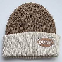 한스모자 덩크비니 투톤 니트모자 겨울 롱비니