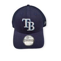 New Era 템파베이 레이스 9Forty 트러커 메쉬 블루 조절식 스냅백 모자