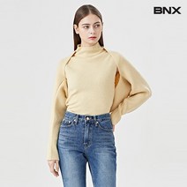 [BNX] [비엔엑스]데일리 볼레로 슬림핏 하프넥 니트 (BU4KP030L0)