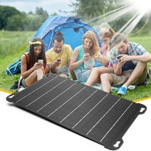 캠핑 휴대용 15 와트 볼트 태양 전지 패널 충전기 듀얼 USB 출력 ETFE 배터리 휴대 전화 보조베터리, 한개옵션0