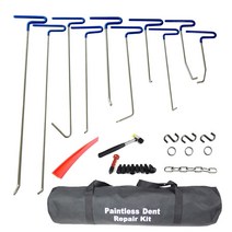차량용 덴트 수리 도구 키트 로드 후크 풀러 페인트리스 제거 탭 다운 21 개/세트, 한개옵션0