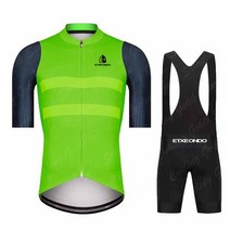 자전거 거치대 벽걸이 2022 팀 Etxeondo 사이클링 저지 여름 세트 빠른 건조 자전거 의류 남자 도로 셔츠, 01 cycling set 1_06 XXL