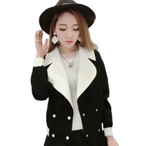 Victoryspring 춘추 코트 반코트 재킷 쇼트 아이템 야구 유니폼