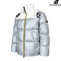 뉴발란스 NBNP844033-SV 숏 푸퍼 실버 구스다운 남녀공용 패딩 다운 자켓