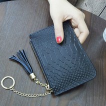 여성 엠보 파이톤 소가죽카드지갑