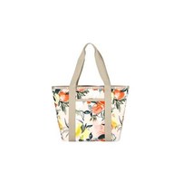 LeSportsac (레스포삭) 감귤 익스프레션 에브리데이 지퍼 토트 핸드백 여행 가방 3867 컬러 E632 풀 사이즈 육즙 오렌지 & 진지 레몬 풍부한 녹색 중립 브러쉬 미묘한
