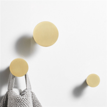 3 Size 원형 황동후크 골드후크 벽HOOK, 1개, M