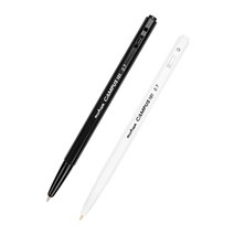 문화 캠퍼스 101 B&W 디자인 볼펜 0.7mm 1다스 12개입, 블랙