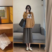 스커트 직업 여성 일찍이 가을 키 작은 사람 스윗 셀럽 인싸템 겨울 2685549760