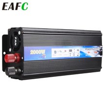 차량용 슈퍼 캐패시터 캐퍼시터 전압안정기 2000W-500W 자동차 인버터 12V 220V 전원 DC AC 전압 변환기 전화 태블릿용 USB 충전기 포함, [03] 2000W
