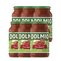 돌미오 스파이시 페퍼 토마토 파스타 소스 500g Dolmio Extra Spicy Peppers Tomato Pasta Sauce, 6팩