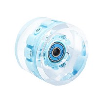 라이트 업 롤러 78A 경도 유지 LED 라이트 70x51mm 플라이휠 PU 스케이트 보드 휠 스케이트 보드 크루저 복열, 베어링이 있는 파란색