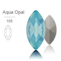 아쿠아씰 크리스탈 라인석 상단 스톤 의류 공예 쥬얼리에 적합한 라인스톤에 유리 접착제, Aqua Opal+5X10mm 10Pcs
