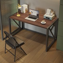 접이식컴퓨터책상 책상겸테이블 미술학원책상 공부방, (테이블 의자 세트) 80x40cm 블랙우드