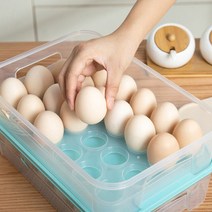 친환경 소재 계란 보관함 24구 유통기한 확인 에그 홀더 달걀 케이스, 옵션명, 민트