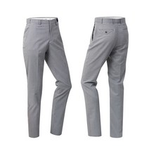 일자 스판 남자 체크 무늬 골프 바지 봄 여름 남성 아빠 40대 고급, 36, VE골프바지-41