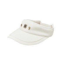 [21FW 닥스 골프 여성]LUXURY TREND 화이트 비즈장식 썬캡-DNHE1F612OW, OFF WHITE:XXX