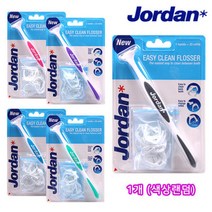 조르단 이지클린 치실 1핸들+20리필 1개 구강용품, 조르단 이지클린 치실(1핸들+20