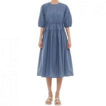 랩 여성 나일론 원피스 - (허리 스트링)블루