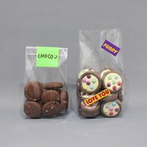 [소행섬] 투명 쿠키봉투(M자형) L, 100매입