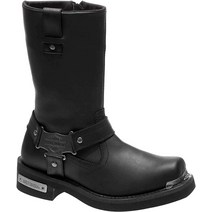 Harley-Davidson 남성용 Charlesfort 블랙 또는 브라운 오토바이 부츠 D96149 D96150 블랙.