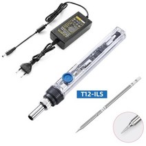 전기 납땜 인두 T12 Bga 재 작업 스테이션 미니 DC12-24V 72w 조절 온도 용접 도구, ILS tip Power kit, 미국