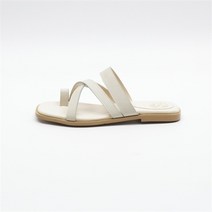 [코지] 데일리 여름 가죽 크로스 스트랩 빅사이즈 쪼리