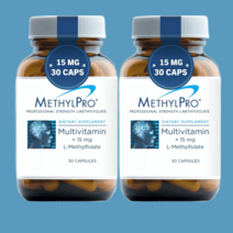 메틸프로 멀티비타민 L-메틸포레이트 15mg 30캡슐X2, 멀티비타민 (30캡슐)X2