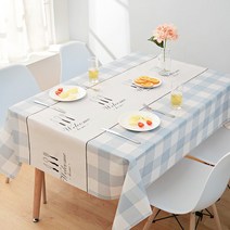 제이엔피 북유럽 방수 테이블 식탁보 4인용, 02, 4인(137X180)