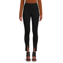 ELIE TAHARI 엘리 타하리 Split Hem Ponte Knit Leggings - NOIR107151