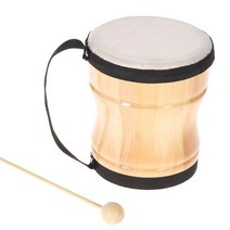 봉고 젬베 잼배 행드럼 kids children wood hand bongo drum music toy percussion instrument with stick strap