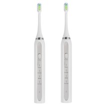 DFMEI 핑크 전동 칫솔 소닉 고주파 커플 칫솔 부드러운 강모는 칫솔모를 대체 할 수 있습니다, 아이보리 화이트 그레이 패널, 직접 충전Q1