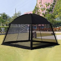 인앤캠핑 타프스크린 메쉬 텐트, 블랙코팅 × 1개