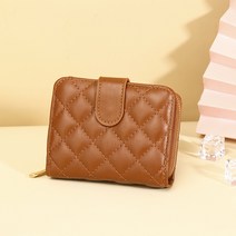 엘베라노 Linda 여성 클래식 지폐 동전 명함 아코디언 퀼팅 지퍼 카드지갑 6color