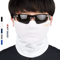 2023 RXF 맥스나인 냉감마스크 쿨워머 여름 넥워머 멀티스카프 쿨스카프 쿨넥 골프 파크골프 KC인증, 화이트