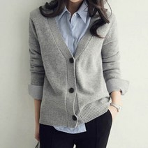 가바바 여성 가디건 정장스타일로 입기에 딱 좋은 오피스룩 가디건 G38944