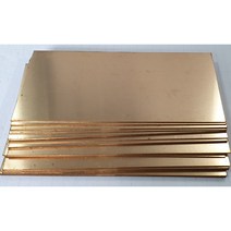 황동판2T x100x150mm/ 황동판시트2T/ 두게2mm 가로100mm 세로150mm, 1개