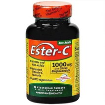 American Health 에스터-C 1000mg 베지테리안 타블렛, 90개입, 2개
